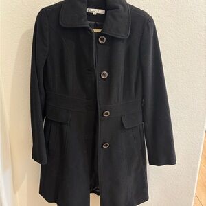 Kenneth Cole New York Black Wool Coat